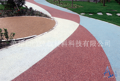 胶粘石透水路面